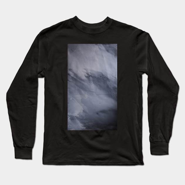 Grey Sky Abstract Painting Long Sleeve T-Shirt by MihaiCotiga Art